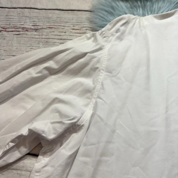 IZOD Cotton White Pocket Long Sleeve Button Down Shirt sz 4XLT - Picture 5 of 11